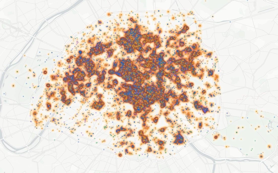 Carte des lieux de tournage à Paris