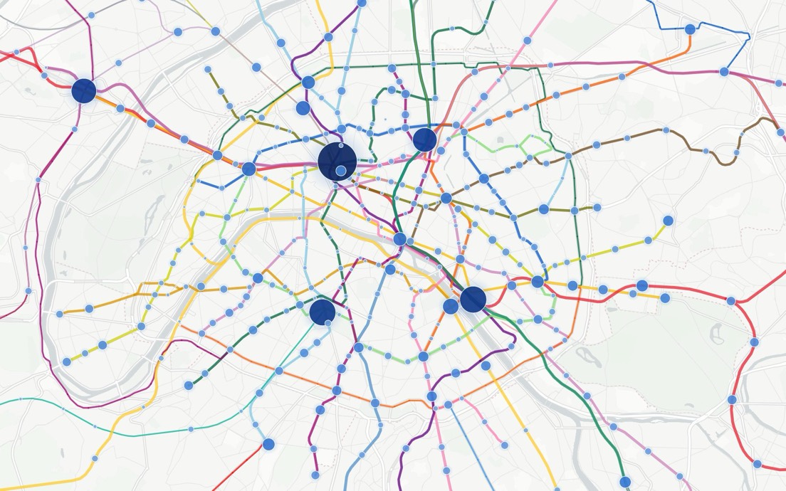 Le réseau ferré francilien, validations heure par heure
